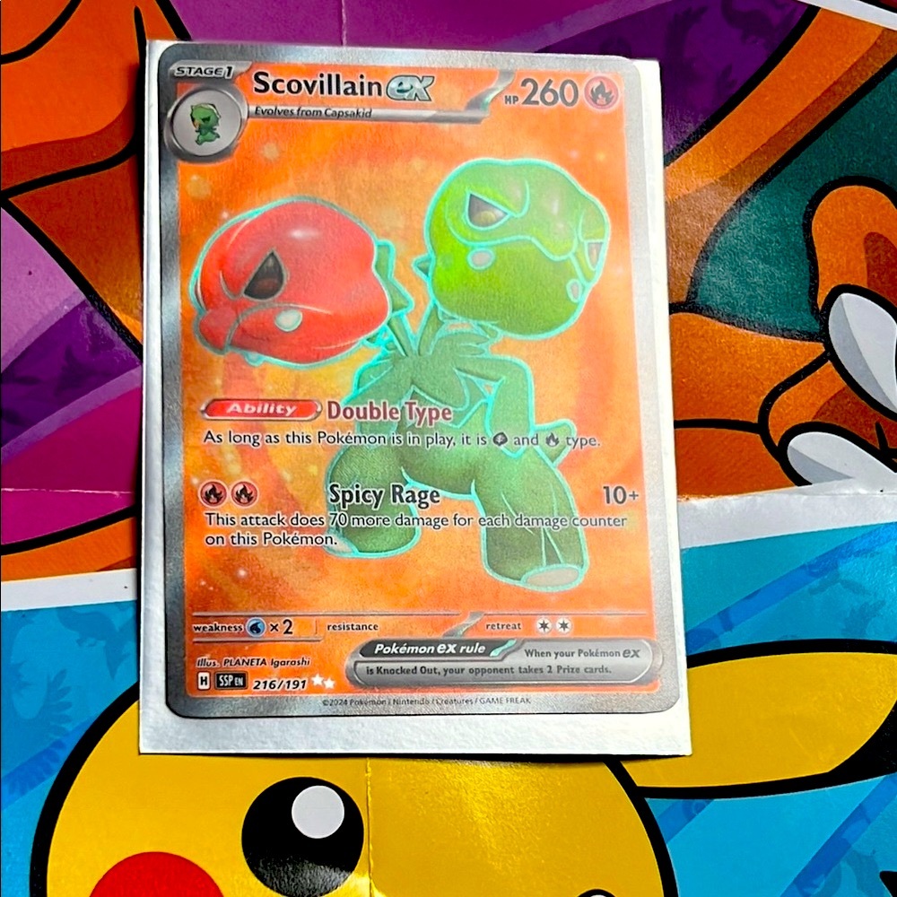 Scovillain EX Surging Sparks Full Art Pokémon Card